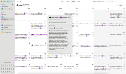 Pro Digital Astro & Moon Calendar 2025